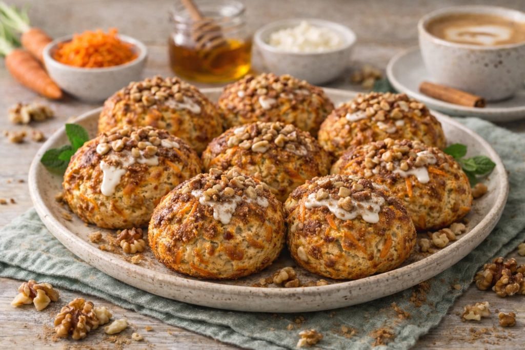 eiwitrijke carrot cake kwarkbollen