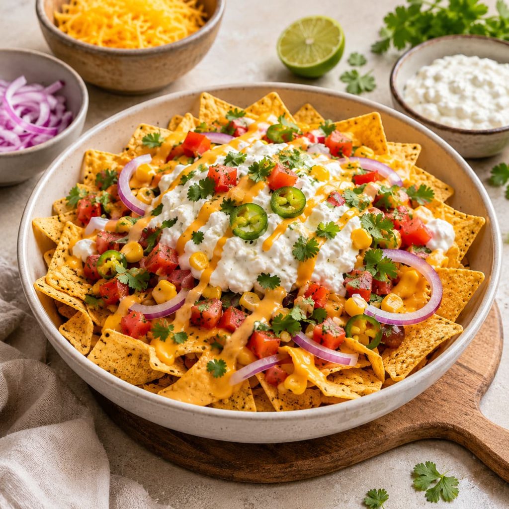 Gezonde nacho’s met cottage cheese dip I jonathan klaassen
