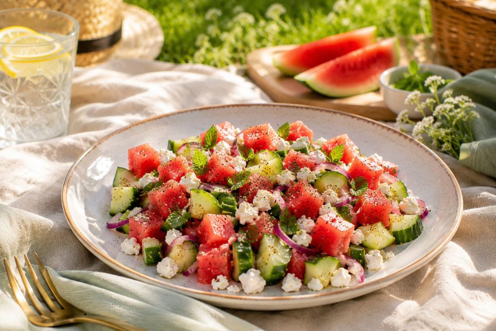 Watermeloen-feta salade I Jonathan Klaassen